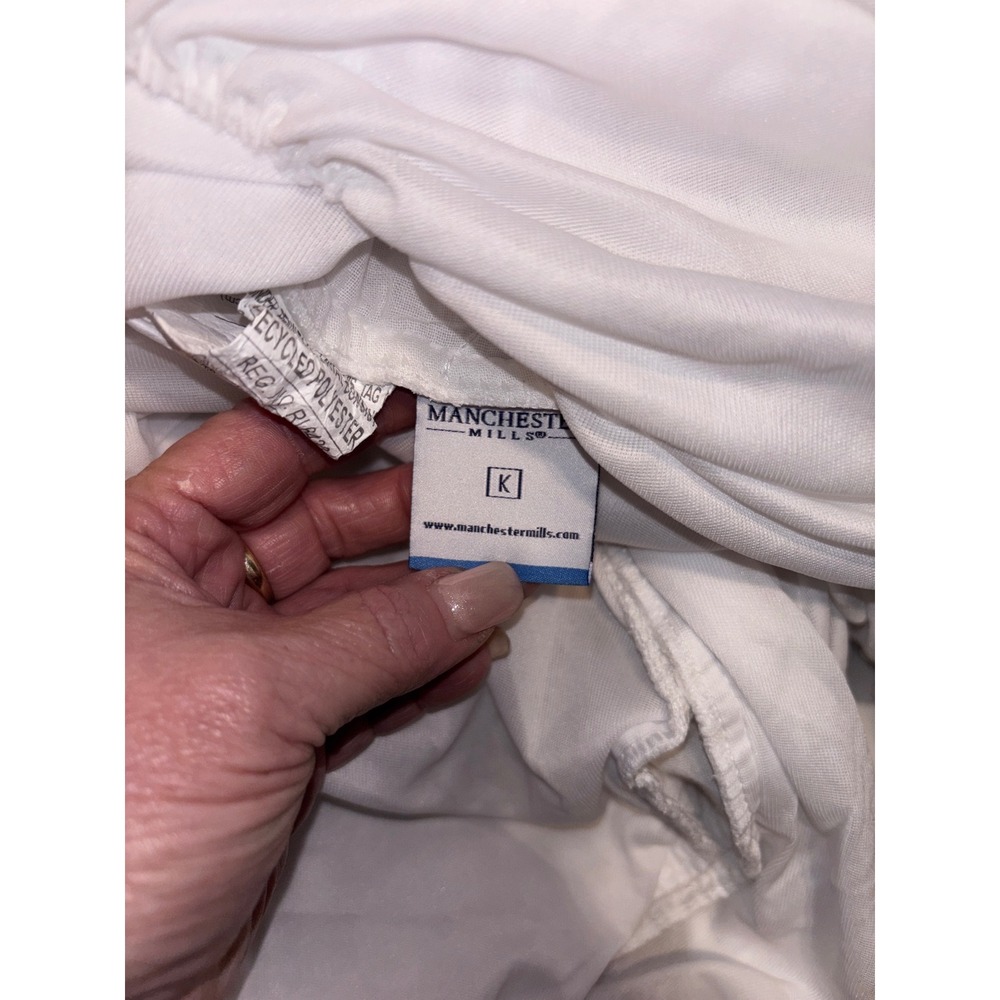 Manchester Mills EnviroSleep Classic Plus King Mattress Pad White Microban 78x80